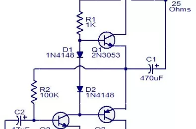 Mạch khuếch đại âm thanh dùng 3 transistor